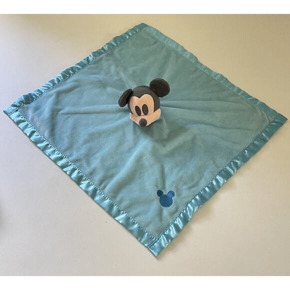 Disney Mickey Mouse Lovey Baby Blue Security Blanket - Picture 3 of 8